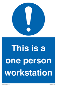 This is a one person workstation